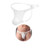 comeondear Men's Sexy Thong Underwear Bulge Pouch Jock Straps for Men Low Rise T Back G String Lingerie Breathable Sissy Outfits Mankini S-XXL
