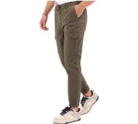 COMEOR Cargo Trousers Men's Stretch Relaxed Fit - Chino Trousers Cotton Men's Cargo Outdoor Trousers Hiking Trousers Baggy Leisure with 6 Pockets & Drawstring