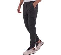 COMEOR Cargo Trousers Men's Stretch Relaxed Fit - Chino Trousers Cotton Men's Cargo Outdoor Trousers Hiking Trousers Baggy Leisure with 6 Pockets & Drawstring