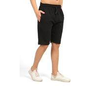 COMEOR Men's Black Bermuda Shorts - 65% Cotton, 35% Polyester - S - Relaxed Fit - Mid Rise - 30-32 Waist - Running, Hiking, Fitness - 2 Pockets - Machine Wash