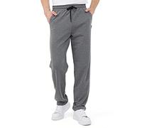 COMEOR Men's Cotton Jogging Pants - Long Men's Sweatpants - Men's Jogger Training Trousers, Relaxing Track Suit Bottom (Dark Grey, XXL)