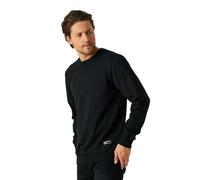 COMEOR Men's Sweatshirt, Plain Casual Jumper, Classic Crewneck Cotton Sweater Black