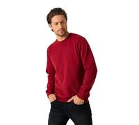 COMEOR Men's Sweatshirt Without Hood, Light Bordeaux, XXXXL