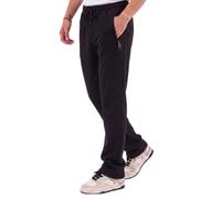 COMEOR Men's Thin Lightweight Breathable Cotton Straight Leg Jogging Pants with Zipped Pockets, Long Sweatpants, Men's Jogger Training Trousers, Relaxing Tracksuit Bottoms