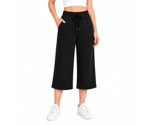 COMEOR Women's Jogging Bottoms, Thin Lightweight Breathable Cotton Straight Leg Joggers, Ladies Sports Yoga Trousers, Long Training Pants, Loose Sweatpants with Elastic Waist Drawstring