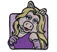 Comercial Mercera Disney The Muppets Miss Piggy Comic Iron-on Sew on Applique Patch Sew-on Patch 7.2 x 6.1 cm