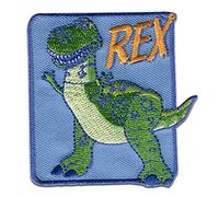 Comercial Mercera Disney Toy Story 4 Rex - Iron On Patches Adhesive Emblem Stickers Appliques, Size: 2.17 x 2.44 Inches