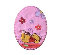 Comercial Mercera Disney © Winnie The Pooh and Piglet Lying - Iron On Patches Adhesive Emblem Stickers Appliques, Size: 4.21 x 3.15 Inches