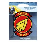 Comercial Mercera, Iron-on Patch for Fabrics, Top Gun, Original, Iron-on Patch for Hats, Jackets, T-shirts or School Backpacks, 100% Polyester (Rooster, Embroidered)