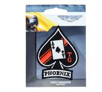 Comercial Mercera Iron-on Patch for Fabrics, Top Gun, Phoneix, Original, Iron-On Patch Ideal for Hats, Jackets, T-shirts or School Backpacks, 100% Polyester