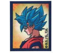 COMERCIAL MERCERA Iron on Patches for Fabrics, Dragon Ball, Patches for T-shirts, Hats, School Backpacks, 100% Polyester, Printed on Fabric, 6.5 x 5.5-6 cm (Goku Super Saiyan Blue)