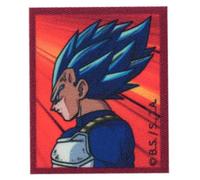 Comercial Mercera, Iron on Patches for Fabrics, Dragon Ball, Patches for T-shirts, Hats, School Backpacks, 100% Polyester, Printed on Fabric, 6.5 x 5.5-6 cm (Super Saiyan Vegeta Blue)