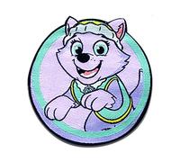 Comercial Mercera Paw Patrol Everest Iron-on Patch 6 x 6,2 cm for Kids with Super Pups Dog Hero Adventure, Clothing Jeans Denim Birthday Gift