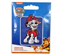 Comercial Mercera Paw Patrol Iron-On Fabric Patch, Ideal for Hats, Jackets, T-shirts or School Backpacks, 100% Polyester, (Marshall)