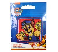 Comercial Mercera Paw Patrol Iron-On Patch for Fabrics, Ideal for Hats, Jackets, T-shirts or School Backpacks, 100% Polyester, (Chase 2)