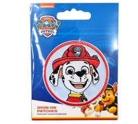 Comercial Mercera Paw Patrol Iron-On Patch for Fabrics, Ideal for Hats, Jackets, T-shirts or School Backpacks, 100% Polyester, (Marshall 2)