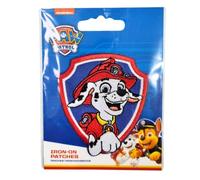 Comercial Mercera Paw Patrol Iron-On Patch for Fabrics, Ideal for Hats, Jackets, T-shirts or School Backpacks, 100% Polyester, (Marshall 3)