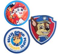 COMERCIAL MERCERA, Paw Patrol Patch for Children, Sew-On Patches, 3 Pack, Printed Patches, Ideal for Hats, Jackets, T-Shirts or School Bags, 100% Polyester, 5 x 8 cm