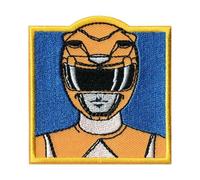 Comercial Mercera Power Rangers Patch Ideal for Sew-On or Iron-On Clothes Hats, Jackets, T-Shirts or School Bags, 100% Polyester