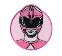 Comercial Mercera Power Rangers Patch Ideal for Sew-On or Iron-On Clothes Hats, Jackets, T-Shirts or School Bags, 100% Polyester