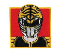 Comercial Mercera Power Rangers Patch Ideal for Sew-On or Iron-On Clothes Hats, Jackets, T-Shirts or School Bags, 100% Polyester