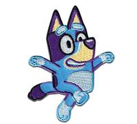 Comercial Mercera, Sew-On Patches, Bluey, Blue Colour, Patch Ideal for Hats, Jackets, T-Shirts or School Bags, 100% Polyester, 6 x 8 cm