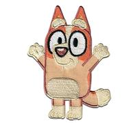 Comercial Mercera, Sew-On Patches, Chili Heeler, Bluey Sign, Brown Colour, Sew-On Patches, Ideal for Hats, Jackets, T-Shirts or School Bags, 100% Polyester, 5 x 8 cm