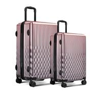 Comeria Expandable Carry on Luggage Suitcase with Wheels, RoseGold, 2 Set | 22x14x9 Airline Approved, Gradient PC+ABS Hardshell, Expands 2", 360° Spinner Wheels, TSA Lock,