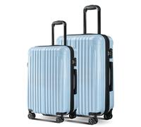 Comeria Expandable Carry on Luggage Suitcase with Wheels, Sea Salt, 2 Set | 22x14x9 Airline Approved, Gradient PC+ABS Hardshell, Expands 2", 360° Spinner Wheels, TSA Lock,