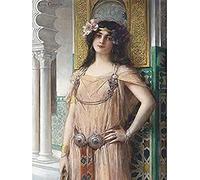 Comerre A Bejeweled Harem Beauty Woman Portrait Painting Unframed Wall Art Print Poster Home Decor Premium