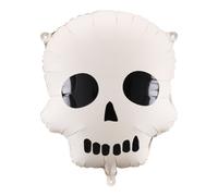 COMES INFLATED Halloween Gothic Skull Shape Helium Party Balloon 41cm