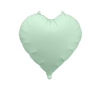 COMES INFLATED Light Pastel Green Heart Shape Helium Party Balloon 18 Inch