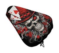Comes with Poker Hat Padded Bike Seat Cushion with Drawstring Soft Comfort Waterproof Bicycle Seat Cover, Wide Saddle Protection Covers Protector for Men Women for Exercise Mountain Road Bikes