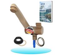 Comet 12 V London Motorhome Crane with 1 Connection (Cold), Smoky/Cream, Compact Camping Faucet with Pump, Ideal for Basin, Water Tap, Micro Switch