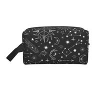 Comet and Sun Travel Toiletry Bag Comet and Sun Personalized Travel Makeup Bag Large Capacity with Zipper Multi-Style Portable Travel Toiletry Bag,Men and Women Gift Idea Travel Cosmetic Bag