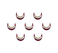 Comet Busters Traditional Maroon Moon Bindi With Stone and Golden Border