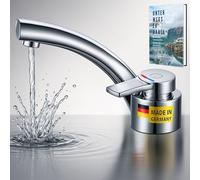 Comet Florenz Tap 12 V Single Lever Mixer Tap Compact Chrome Folding Spout Micro Switch Lightweight Design Camping Tap Caravan 12 V Motorhome Caravan Boat Camper