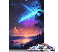 Comet Rain Sunset Night 1000 Piece Jigsaw Puzzle Family Fun Jigsaws for Adults And Challenging Game,stress Relief Games And Unique Gifts (75x50cm)