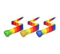 Comet Tail Ball - 3 Pack 90-100cm 35.43-39.37 Inch Training Balls, Playground Toy, Vibrant ABS Foam Juggling With Colourful Ribbon Streamers | Group Activity Sensory Toy For Enhancing Hand-Eye Coordin