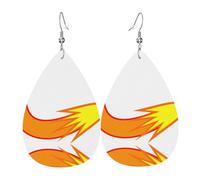 Comet Women'S Drop-Shaped Leather Earrings Are Suitable For Parties, Holiday Parties And Gifts.