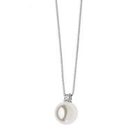 Comete Women's Necklace Collection Pearls Akoya Quality Domina Necklace Gold 750‰ with Diamond Dot 5 Carat Colour and Purity Yes and Akoya Pearl Diameter of 7.5/8. The Refere, Pearl, Gold,