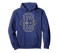 Comets Letter School Spirit Game Day Comet Pride Pullover Hoodie