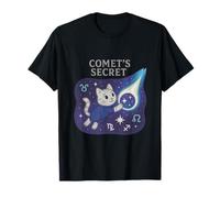 Comets Secret Cosmic Zodiac Cat T-Shirt