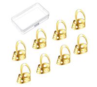 COMETX Stainless Steel Fingerpicks 8pcs Open Design Adjustable Stainless Steel Fingerpicks Acoustic Guitar Banjo Finge Picks Stringed Musical Instrument Accessory