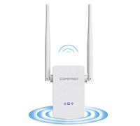 COMFAST 300Mbps WiFi Repeater WiFi Extender Booster 2.4GHz Wireless Amplifier with Dual External Antennas, Access Point/Repeater/Router Mode, Ethernet Port, WPS (Updated Version)