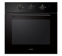 COMFEE' 60L, 60cm Wide, Single Electric Built-in Fan Oven, 8 Function with Air Fry, Multiphase Cooking and Easy Cleaning Removable Door, Color Black - CBO60M80M1-BK