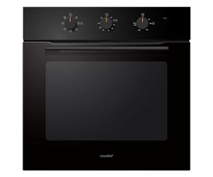 COMFEE' 60L, 60cm Wide, Single Electric Built-in Fan Oven, 8 Oven Function with Air Fry, Multiphase Cooking and Easy Cleaning Removable Door - CBO60M80M1-BK