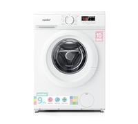 COMFEE' 9kg Washing Machine Energy Class A 1400rpm BLDC Motor Slim White | Steam Wash,50cm Slim,Quick Wash and Quiet,Durable Motor for Family Laundry and Space-Saving Homes CFE12EW90/W-UK