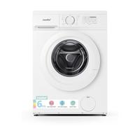 Comfee CFE10EW60/W Freestanding Washing Machine,6KG Load,Heat Wash 90℃,Quick Wash,15 Washing Programs,White