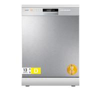 COMFEE' Dishwasher Freestanding with 13 Place Settings, Full Size Dishwasher 60cm Width, CDWPF1301PSD-UK, Auto Door Open Drying, Quick Wash, Hygiene Wash, Delay Start, Half Load -Silver